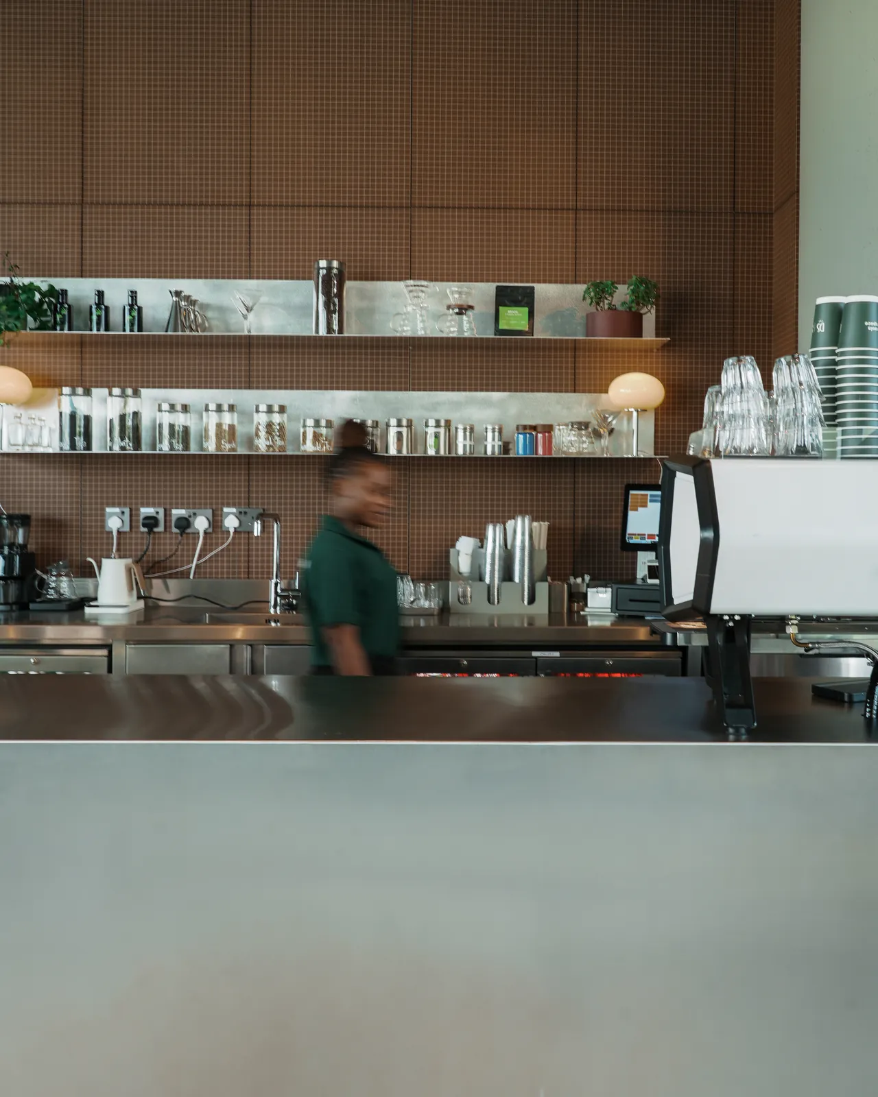 The DS Café counter at Isola Space