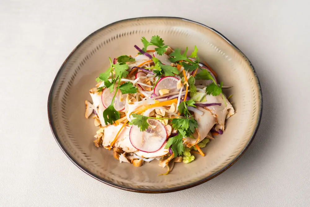 Chicken salad with fresh herbs